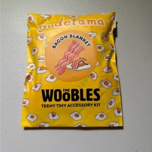 Woobles Gudetama Bacon Blanket accessory kit